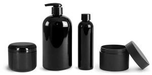black plastic cosmetic packaging can be produced with black masterbatch